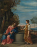 Jesús y la mujer samaritana - Escuela de Guido Reni — vista de la obra