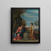 Jesús y la mujer samaritana - Escuela de Guido Reni — cuadro enmarcado en la pared