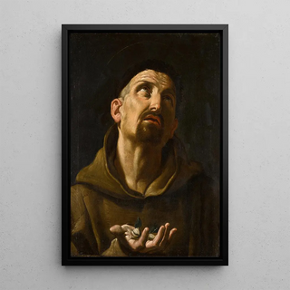 Follower Of Guido Reni - Saint Didacus of Alcal holding rose buds.webp