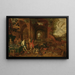 La Forge de Vulcain - Ecole de Jan Brueghel le Jeune — framed artwork on a wall