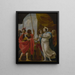 Hélène ofreciendo a Menelao la poción de la reina Polydamna - Seguidor de Simon Vouet — cuadro enmarcado en la pared