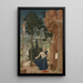 San Jerónimo en el desierto - Escuela de Andrea Mantegna — cuadro enmarcado en la pared