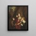 Group of Four Boys - School of Antoine van Dyck — framed artwork on a wall