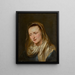 Cabeza de mujer probablemente la Virgen - Escuela de Antoine van Dyck — cuadro enmarcado en la pared