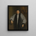 Retrato del arzobispo William Laud - Escuela de Antoine van Dyck — cuadro enmarcado en la pared
