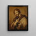 Retrato de Pierre Paul Rubens 1577-1640 - Escuela de Antoine van Dyck — cuadro enmarcado en la pared