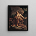 Madeleine penitente - Escuela de Guercino — cuadro enmarcado en la pared