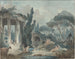 El columpio - Escuela de Hubert Robert — vista de la obra