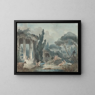 Follower of Hubert Robert - The Seesaw.webp