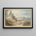 Castillo en la orilla del río - Escuela de Jan Brueghel el Viejo — cuadro enmarcado en la pared
