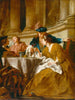 Lunch with characters in masquerade costumes - Jean-François de Troy School — artwork view