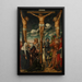 The Crucifixion - School of Lucas Cranach the Elder — framed artwork on a wall