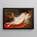 Angelic and the Hermit - School of Peter Paul Rubens — framed artwork on a wall