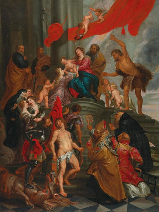Follower of Peter Paul Rubens - Madonna and Child with Saints (Case Conflict).webp