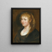 Retrato de una joven con cabello trenzado, conocida como Hélène Fourment - Escuela de Peter Paul Rubens — cuadro enmarcado en la pared