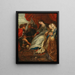 La reina Tomyris con la cabeza de Ciro - Escuela de Peter Paul Rubens — cuadro enmarcado en la pared