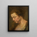 Study for a woman's head - School of Peter Paul Rubens — framed artwork on a wall