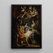L'Adoration des bergers - Ecole de Peter Paul Rubens — framed artwork on a wall