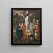 La Crucifixión - Escuela de Peter Paul Rubens — cuadro enmarcado en la pared
