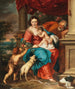 La Santa Familia con el niño san Juan Bautista - Escuela de Peter Paul Rubens — vista de la obra