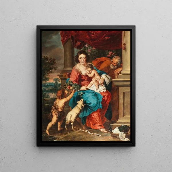 Follower of Peter Paul Rubens - The Holy Family with the Infant Saint John the Baptist.webp