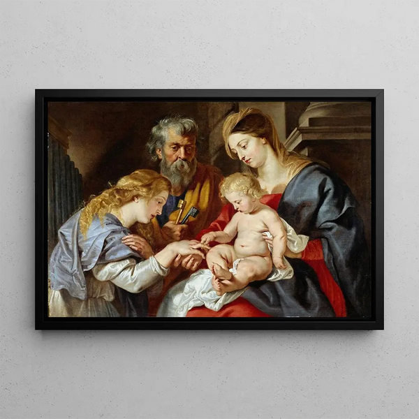 Follower of Peter Paul Rubens - The Mystic Marriage of Saint Catherine.webp