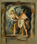 El profeta Elías alimentado por el ángel - Escuela de Peter Paul Rubens — vista de la obra
