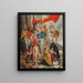 La Virgen y el Niño adorados por los santos - Escuela de Peter Paul Rubens — cuadro enmarcado en la pared