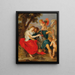 Venus desarmando a Marte - Escuela de Peter Paul Rubens — cuadro enmarcado en la pared