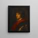Joven en armadura - Escuela de Peter Paul Rubens — cuadro enmarcado en la pared