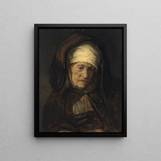 Follower of Rembrandt van Rijn - Head of an Aged Woman.webp
