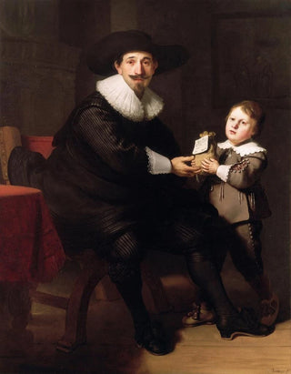 Follower of Rembrandt van Rijn - Jean Pellicorne with his son Caspar.webp