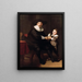 Jean Pellicorne con su hijo Caspar - Escuela de Rembrandt van Rijn — cuadro enmarcado en la pared