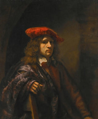 Retrato de un joven - Escuela de Rembrandt van Rijn — vista de la obra