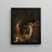La Resurrección de Lázaro - Escuela de Salvator Rosa — cuadro enmarcado en la pared