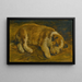 Un cachorro durmiendo - Escuela de Sir Edwin Henry Landseer — cuadro enmarcado en la pared