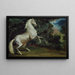 Caballo encabritado - Escuela de Théodore Géricault — cuadro enmarcado en la pared