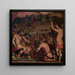 Fundación de Florentia, una colonia romana - Giorgio Vasari — cuadro enmarcado en la pared