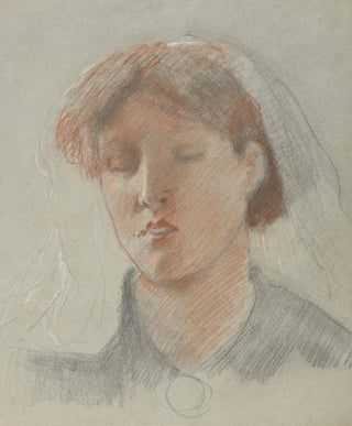 Ford Madox Brown - The Artists Wife Emma on her Wedding Day.webp