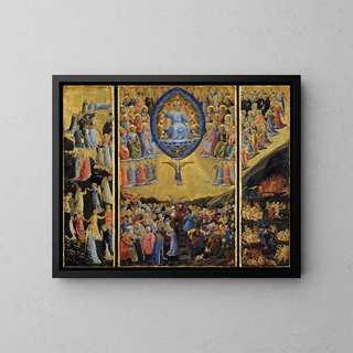 The Last Judgment - Fra Angelico — framed artwork on a wall