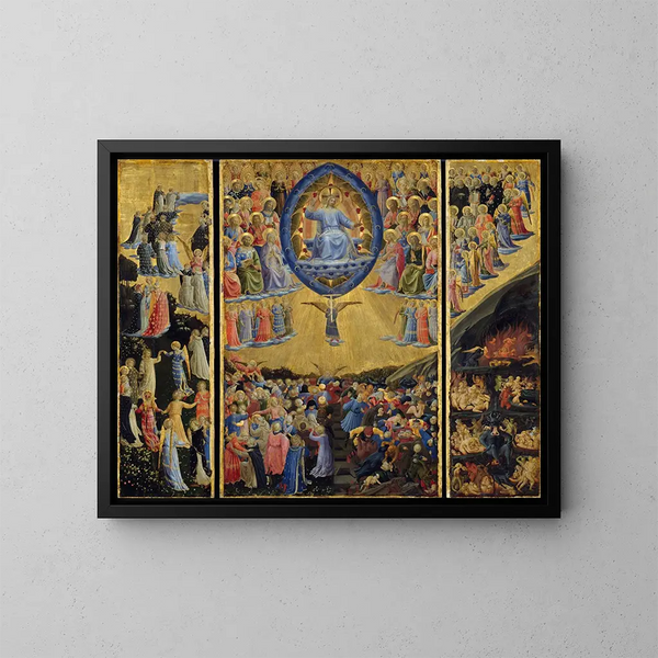 El Juicio Final - Fra Angelico — cuadro enmarcado en la pared
