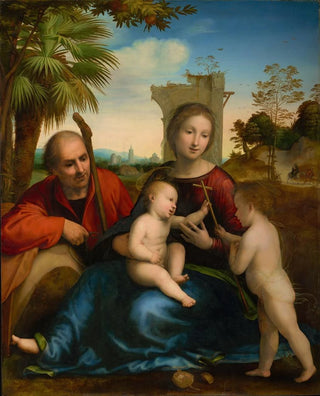 Fra Bartolomeo - The Rest on the Flight into Egypt with Saint John the Baptist.webp