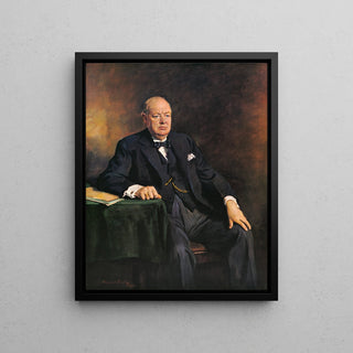 Reproduction tableau | Tableau Winston Churchill - Oswald Hornby Joseph Birley | Poster - Toile - Aluminium