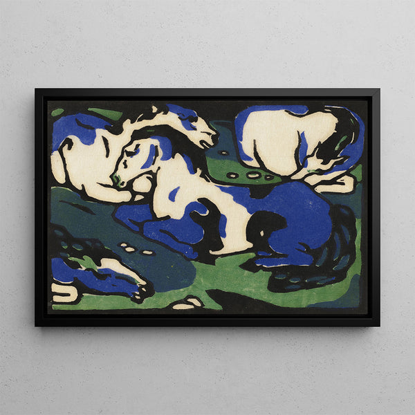 Cuadro Caballos en reposo - Franz Marc | Impresión artística