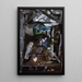 Interior of a barn at Dolaucothy - Frances Hodgkins — framed artwork on a wall