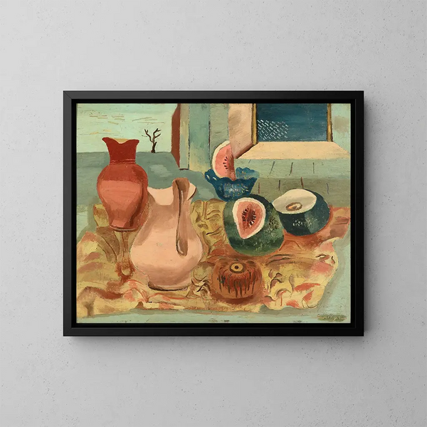 Melones cortados - Frances Hodgkins — cuadro enmarcado en la pared