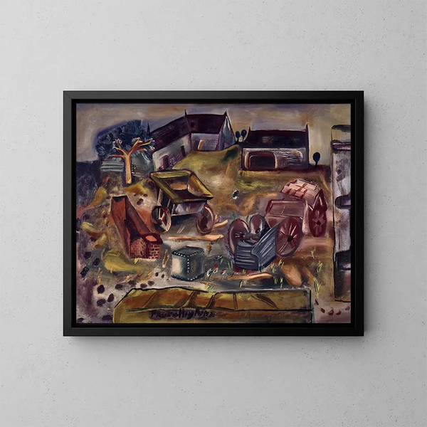 Carrière de Wiltshire - Frances Hodgkins — cuadro enmarcado en la pared