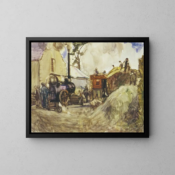 Batido en los Cotswolds - Frances Hodgkins — cuadro enmarcado en la pared