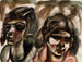 Dos cabezas - Frances Hodgkins — vista de la obra