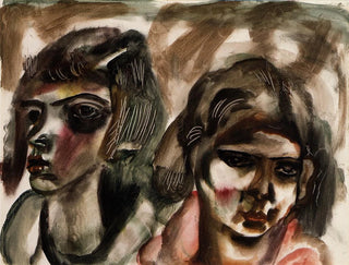 Dos cabezas - Frances Hodgkins — vista de la obra
